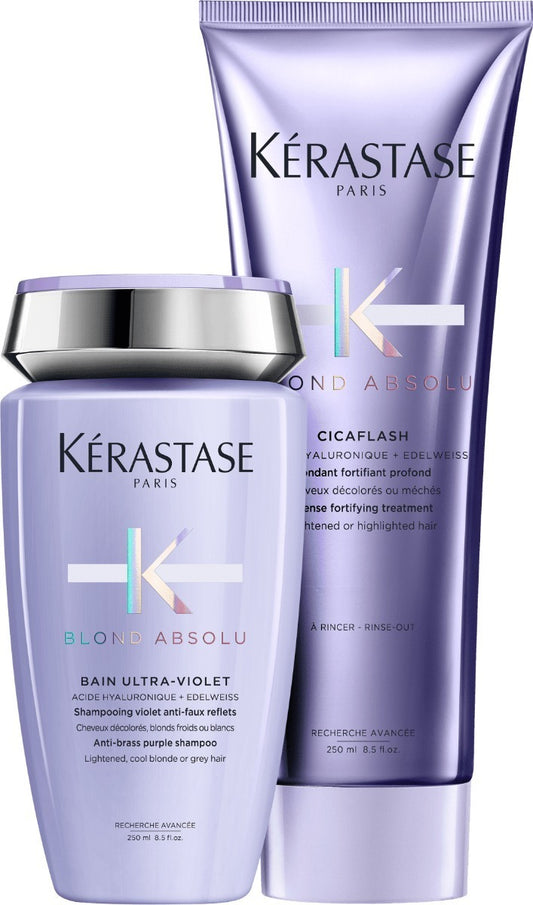 Blond Absolu Bain Ultra Violet + Cicaflash Fondant Kérastase