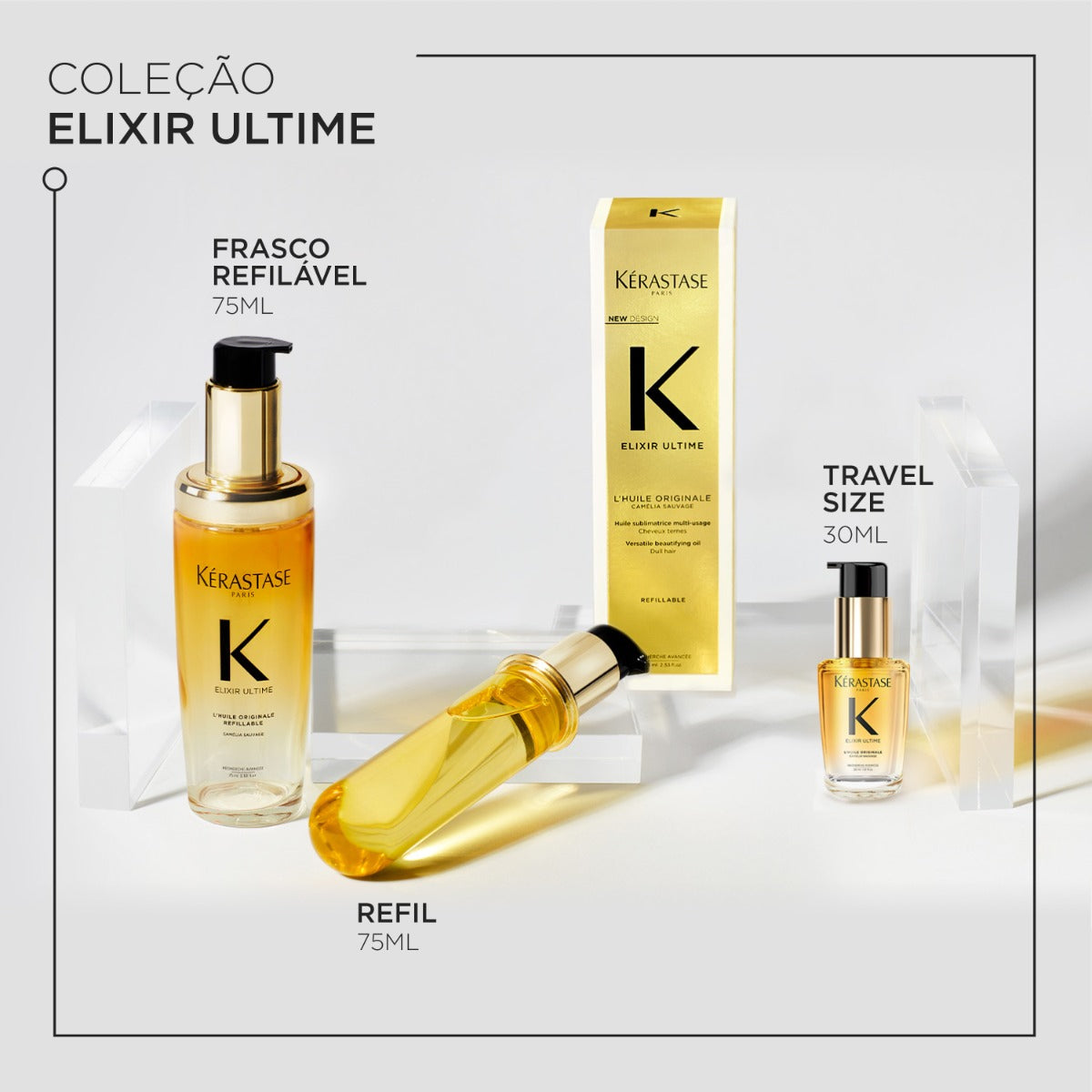 Refil Óleo Capilar Elixir Ultime 75ml Kérastase