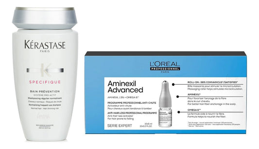 Loreal Aminexil Advanced Antiqueda 10x6ml + Bain Prevention