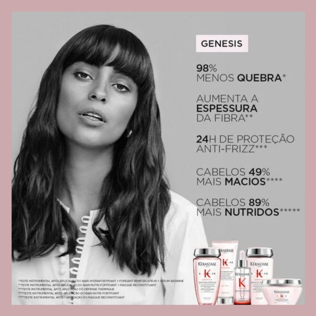 Kit Kérastase Genesis Shampoo Bain Hydra 250 + Máscara 200g