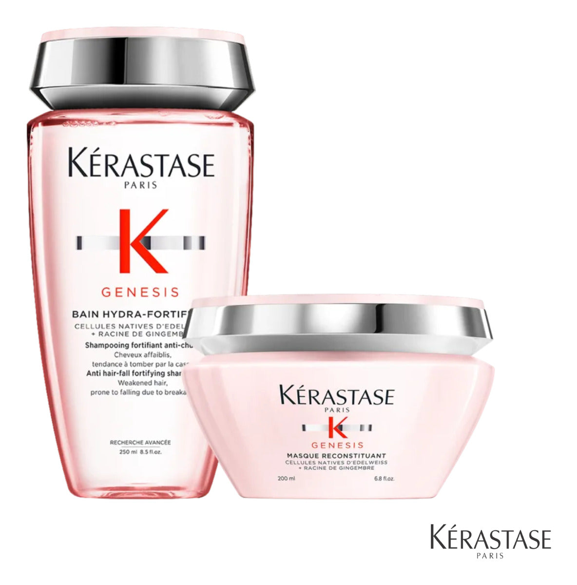 Kit Kérastase Genesis Shampoo Bain Hydra 250 + Máscara 200g