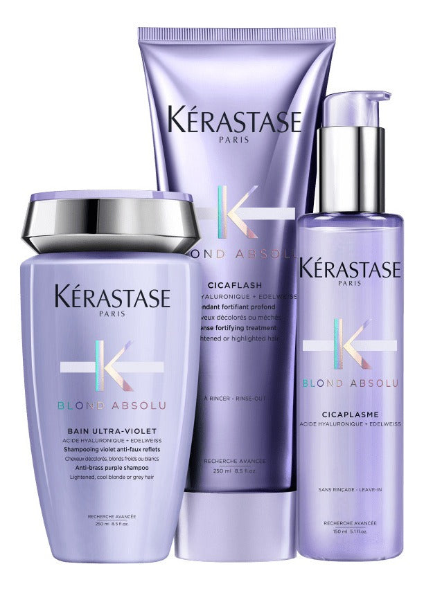 Kit Blond Absolu Bain Ultra-violet + Cicaflash + Cicaplasme