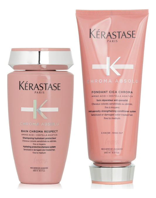 Chroma Absolu Bain Respect + Fondant Cica | Kérastase